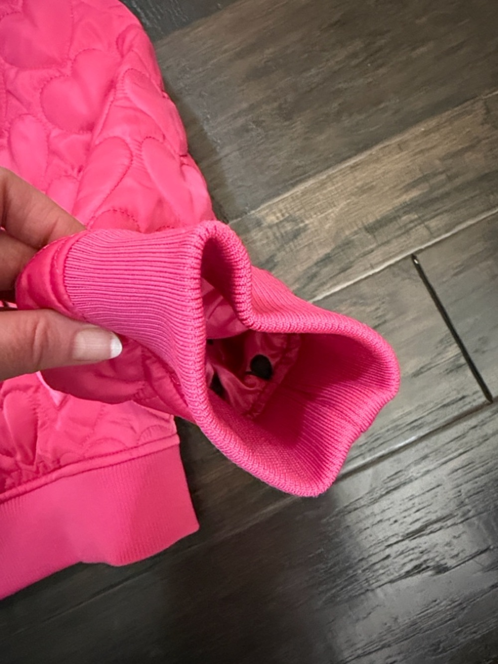 Beach Riot Jacket Hot Pink Quilted Heart Bomber - Picture 8 of 14